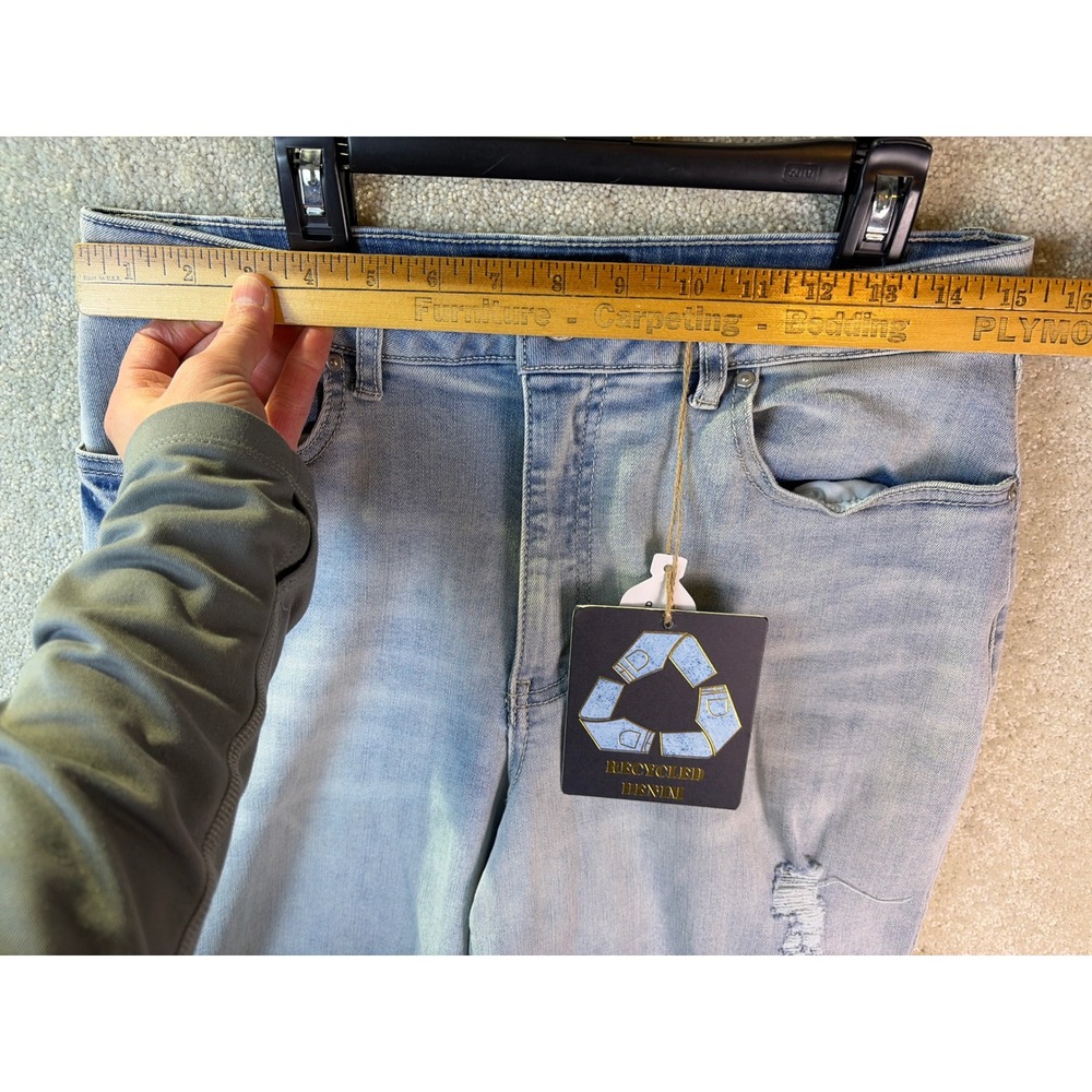 Indigo Rein Jeans Women's 13 (30x28) Light Wash Ankle Super High Rise Loose NEW - Picture 5 of 8